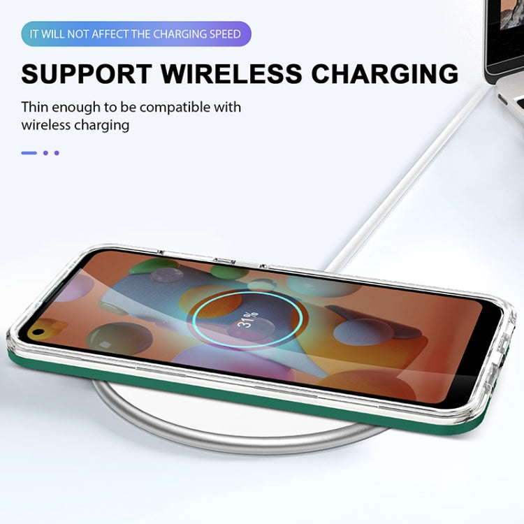For Samsung Galaxy A11 Bright Series Clear Acrylic + PC+TPU Shockproof Case
