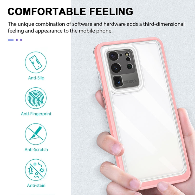 For Samsung Galaxy S20 Bright Series Clear Acrylic + PC+TPU Shockproof Case