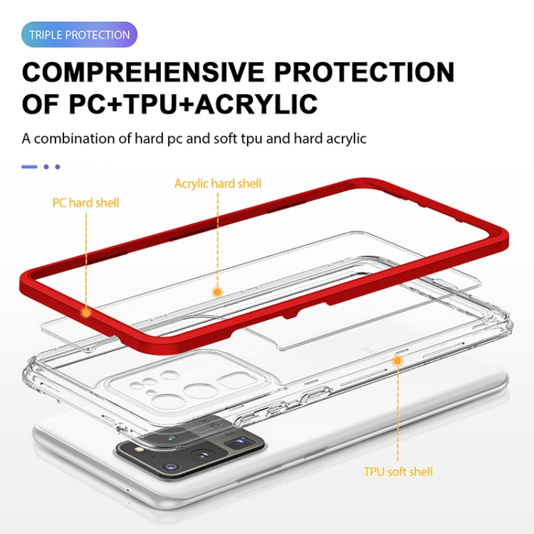 For Samsung Galaxy S20 Bright Series Clear Acrylic + PC+TPU Shockproof Case