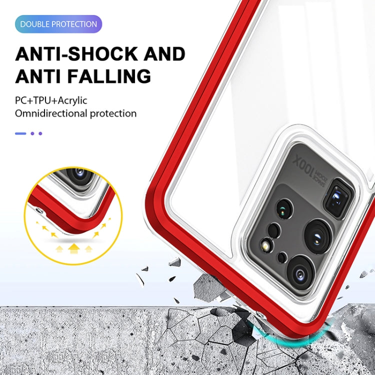 For Samsung Galaxy S20 Bright Series Clear Acrylic + PC+TPU Shockproof Case