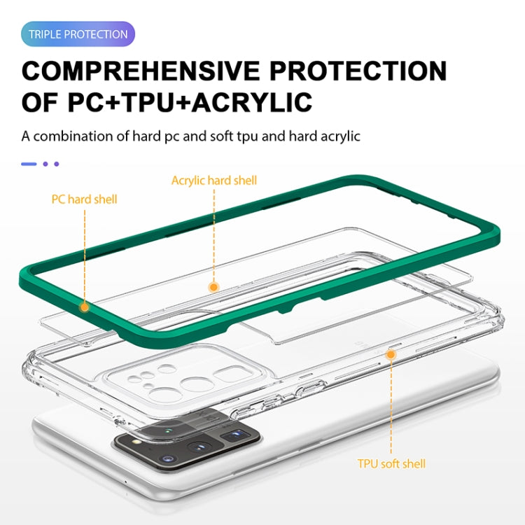 For Samsung Galaxy S20 Bright Series Clear Acrylic + PC+TPU Shockproof Case