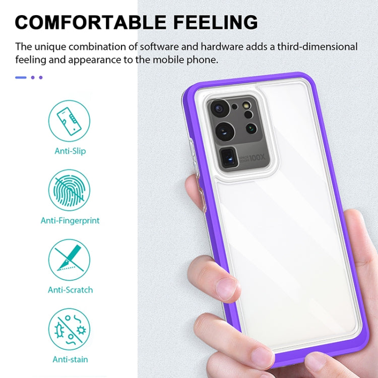 For Samsung Galaxy S20 Bright Series Clear Acrylic + PC+TPU Shockproof Case