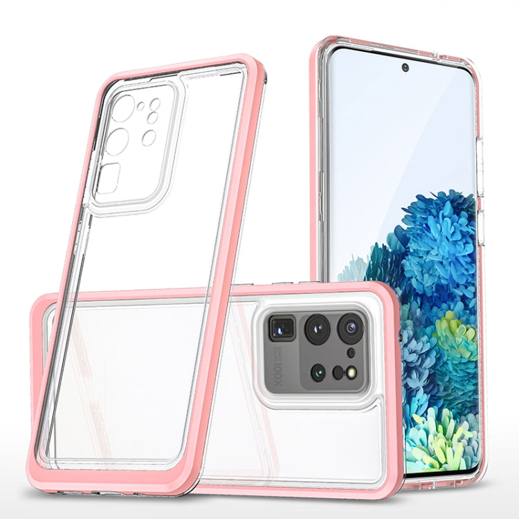 For Samsung Galaxy S20+ Bright Series Clear Acrylic + PC+TPU Shockproof Case