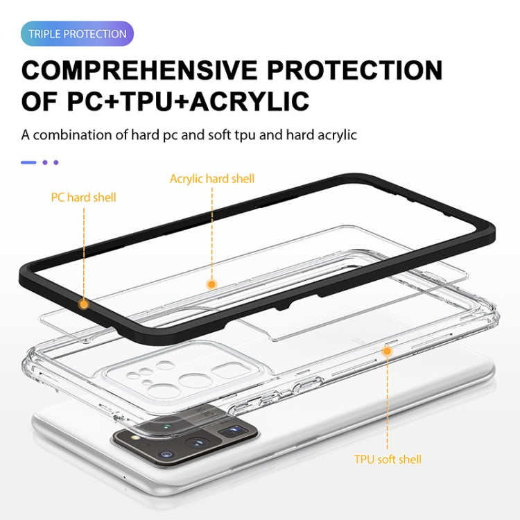 For Samsung Galaxy S20+ Bright Series Clear Acrylic + PC+TPU Shockproof Case