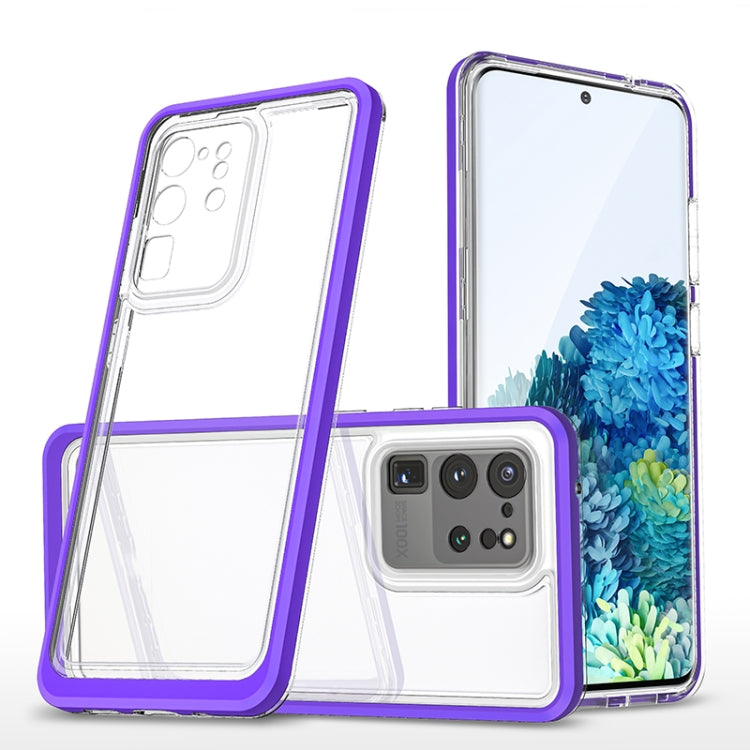 For Samsung Galaxy S20+ Bright Series Clear Acrylic + PC+TPU Shockproof Case