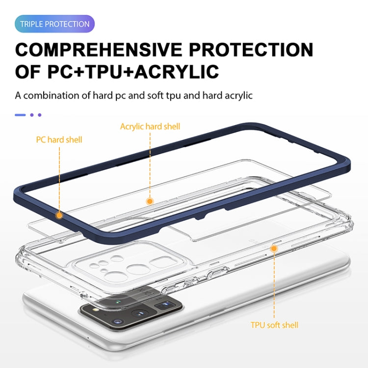For Samsung Galaxy S20 Ultra Bright Series Clear Acrylic + PC+TPU Shockproof Case