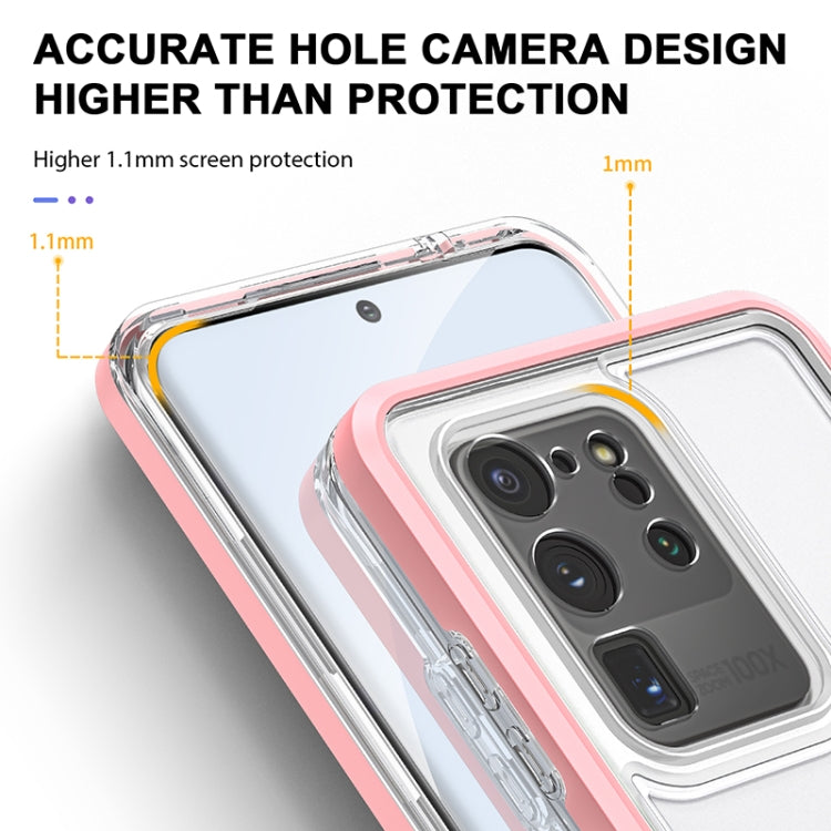 For Samsung Galaxy S20 Ultra Bright Series Clear Acrylic + PC+TPU Shockproof Case
