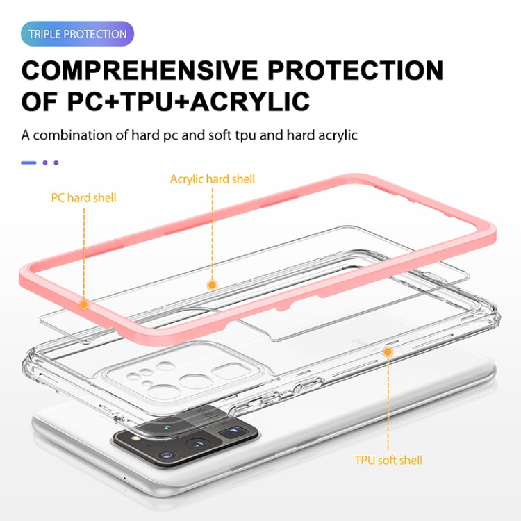 For Samsung Galaxy S20 Ultra Bright Series Clear Acrylic + PC+TPU Shockproof Case