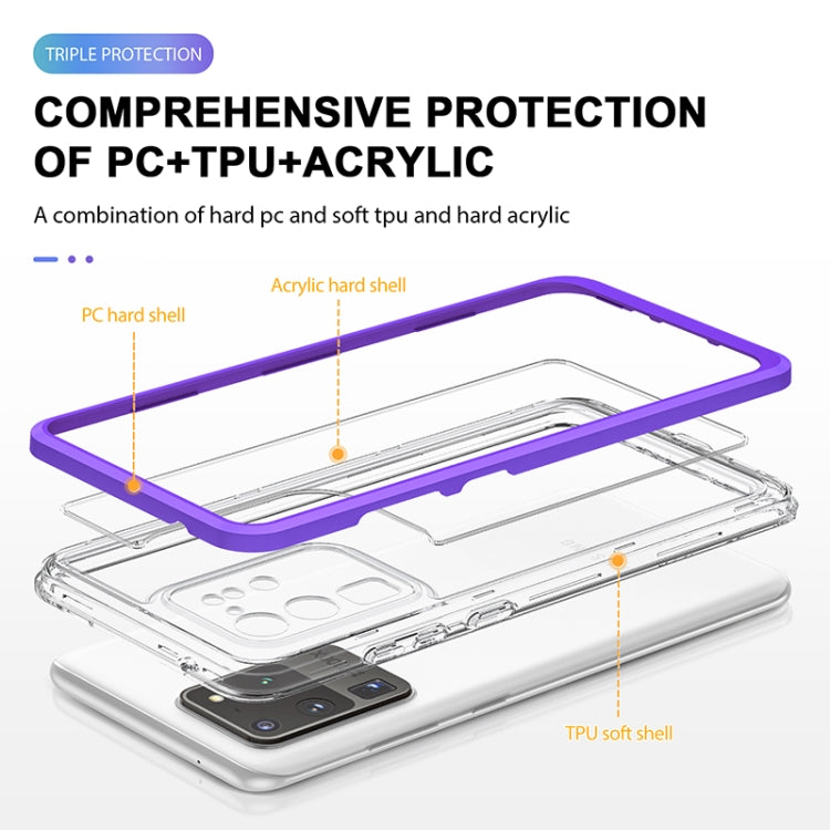 For Samsung Galaxy S20 Ultra Bright Series Clear Acrylic + PC+TPU Shockproof Case