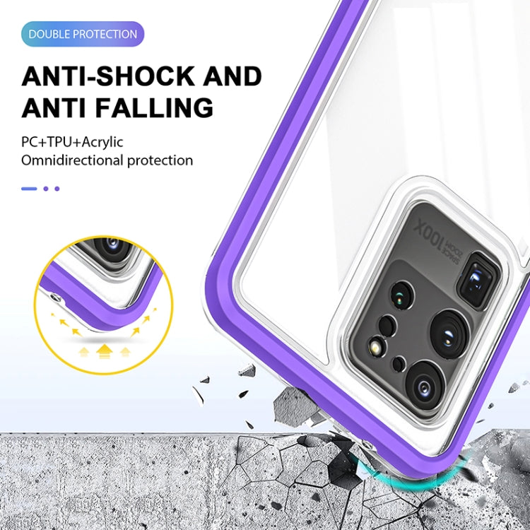 For Samsung Galaxy S20 Ultra Bright Series Clear Acrylic + PC+TPU Shockproof Case
