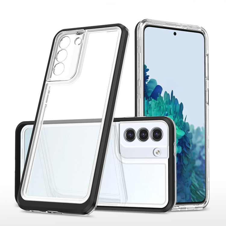 For Samsung Galaxy S21 5G Bright Series Clear Acrylic + PC+TPU Shockproof Case
