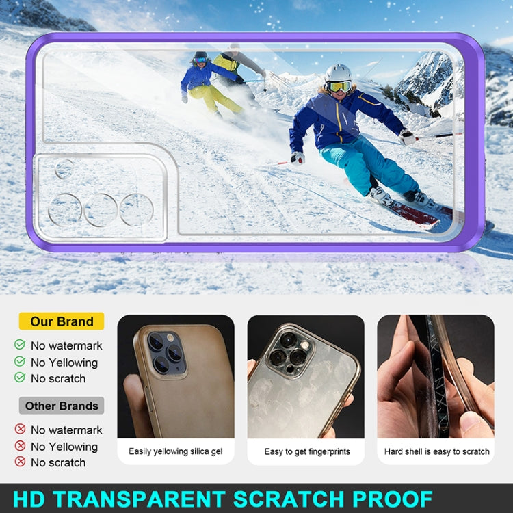 For Samsung Galaxy S21 5G Bright Series Clear Acrylic + PC+TPU Shockproof Case
