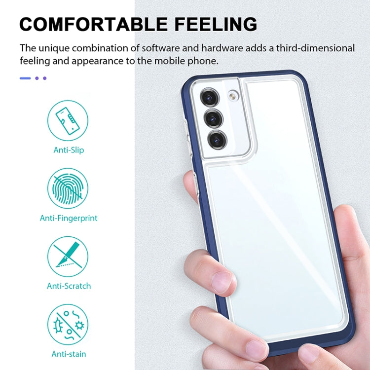For Samsung Galaxy S21+ 5G Bright Series Clear Acrylic + PC+TPU Shockproof Case