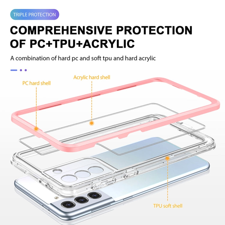 For Samsung Galaxy S21+ 5G Bright Series Clear Acrylic + PC+TPU Shockproof Case