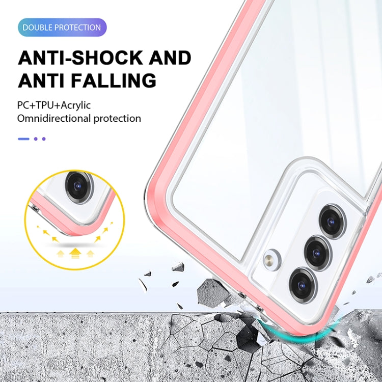 For Samsung Galaxy S21+ 5G Bright Series Clear Acrylic + PC+TPU Shockproof Case