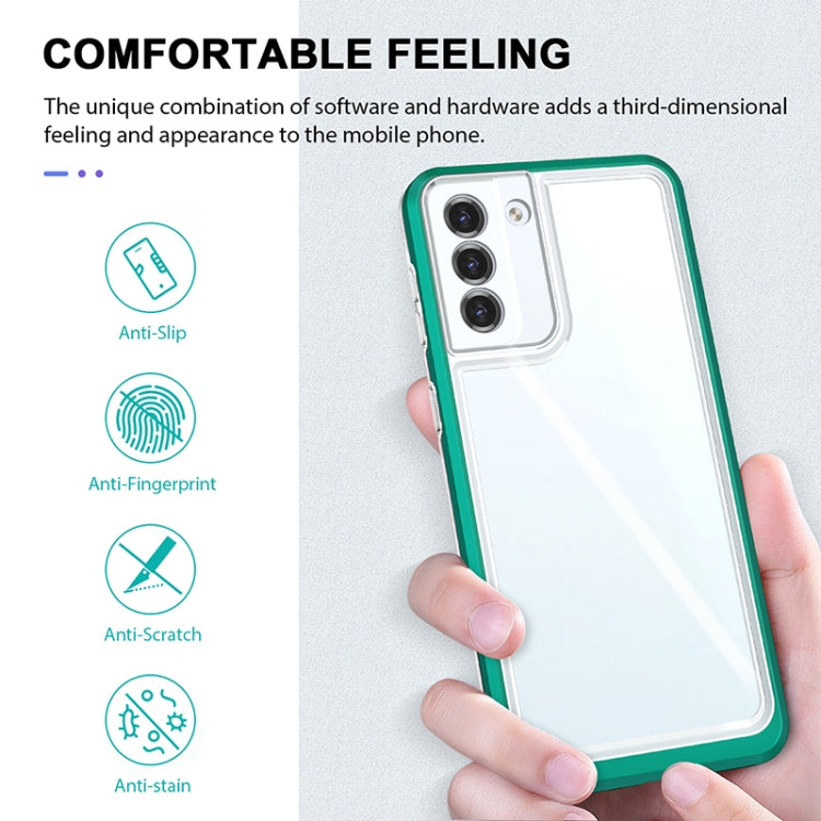 For Samsung Galaxy S21+ 5G Bright Series Clear Acrylic + PC+TPU Shockproof Case