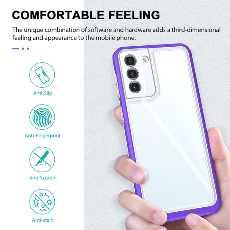 For Samsung Galaxy S21+ 5G Bright Series Clear Acrylic + PC+TPU Shockproof Case