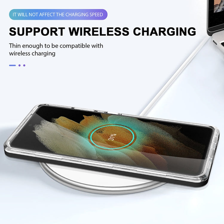 For Samsung Galaxy S21 Ultra 5G Bright Series Clear Acrylic + PC+TPU Shockproof Case