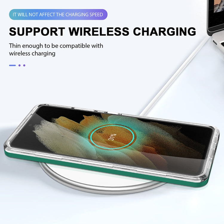 For Samsung Galaxy S21 Ultra 5G Bright Series Clear Acrylic + PC+TPU Shockproof Case