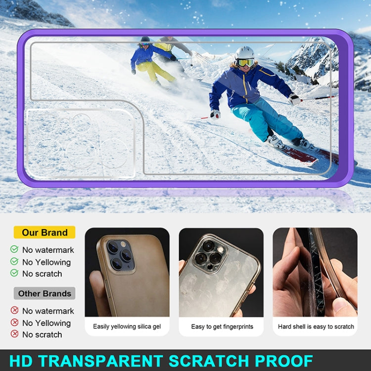 For Samsung Galaxy S21 Ultra 5G Bright Series Clear Acrylic + PC+TPU Shockproof Case