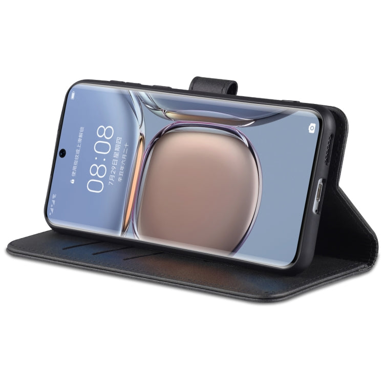 For Huawei P50 AZNS Skin Feel Calf Texture Horizontal Flip Leather Case with Card Slots & Holder & Wallet
