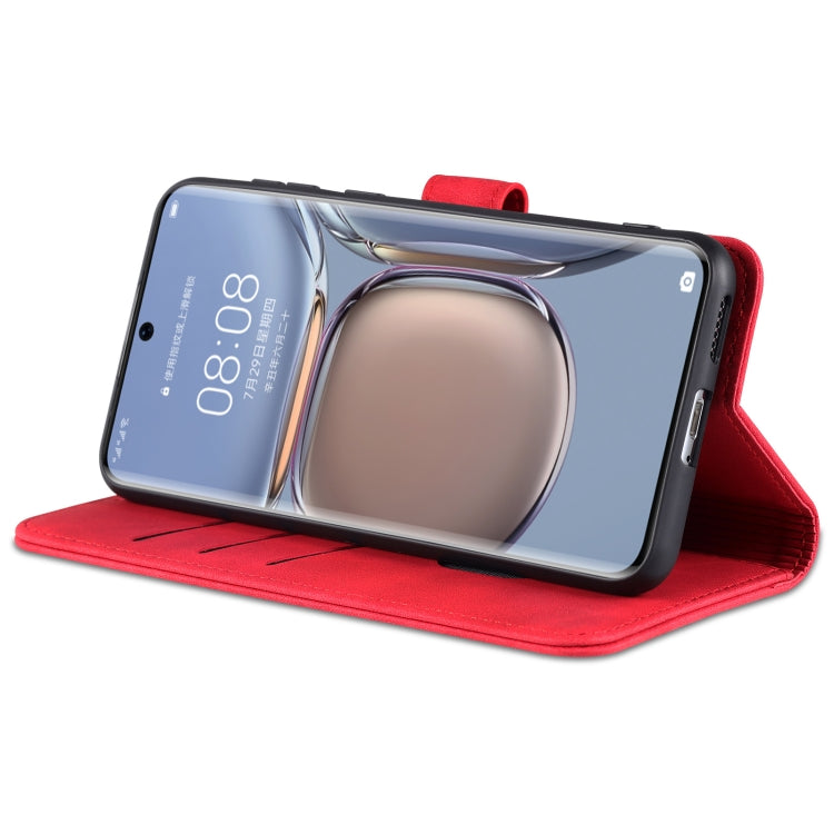 For Huawei P50 AZNS Skin Feel Calf Texture Horizontal Flip Leather Case with Card Slots & Holder & Wallet