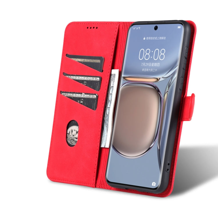 For Huawei P50 AZNS Skin Feel Calf Texture Horizontal Flip Leather Case with Card Slots & Holder & Wallet