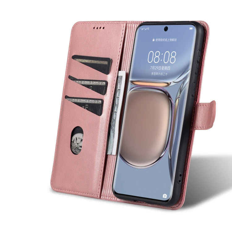 For Huawei P50 AZNS Skin Feel Calf Texture Horizontal Flip Leather Case with Card Slots & Holder & Wallet