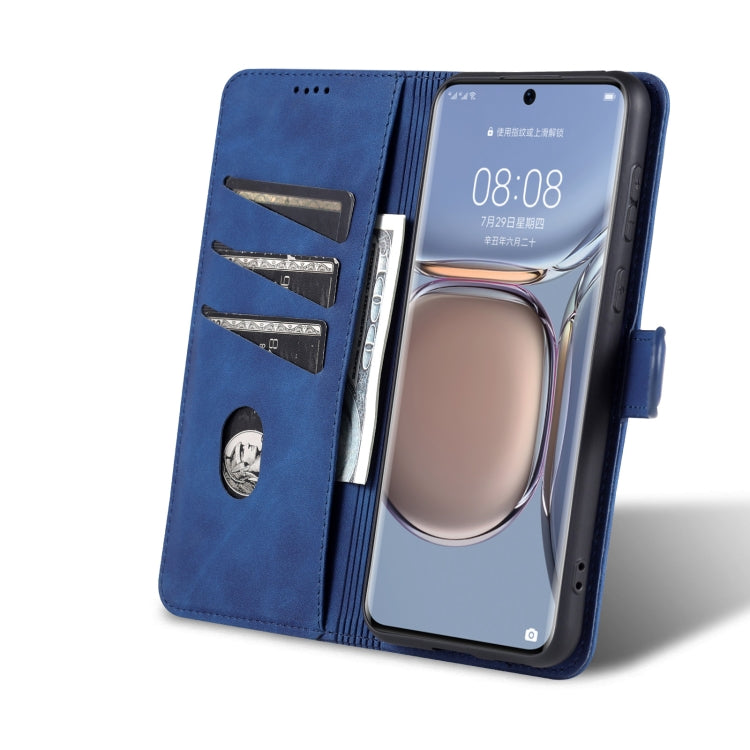 For Huawei P50 Pro AZNS Skin Feel Calf Texture Horizontal Flip Leather Case with Card Slots & Holder & Wallet