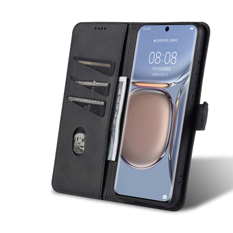For Huawei P50 Pro AZNS Skin Feel Calf Texture Horizontal Flip Leather Case with Card Slots & Holder & Wallet