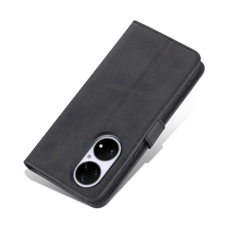 For Huawei P50 Pro AZNS Skin Feel Calf Texture Horizontal Flip Leather Case with Card Slots & Holder & Wallet