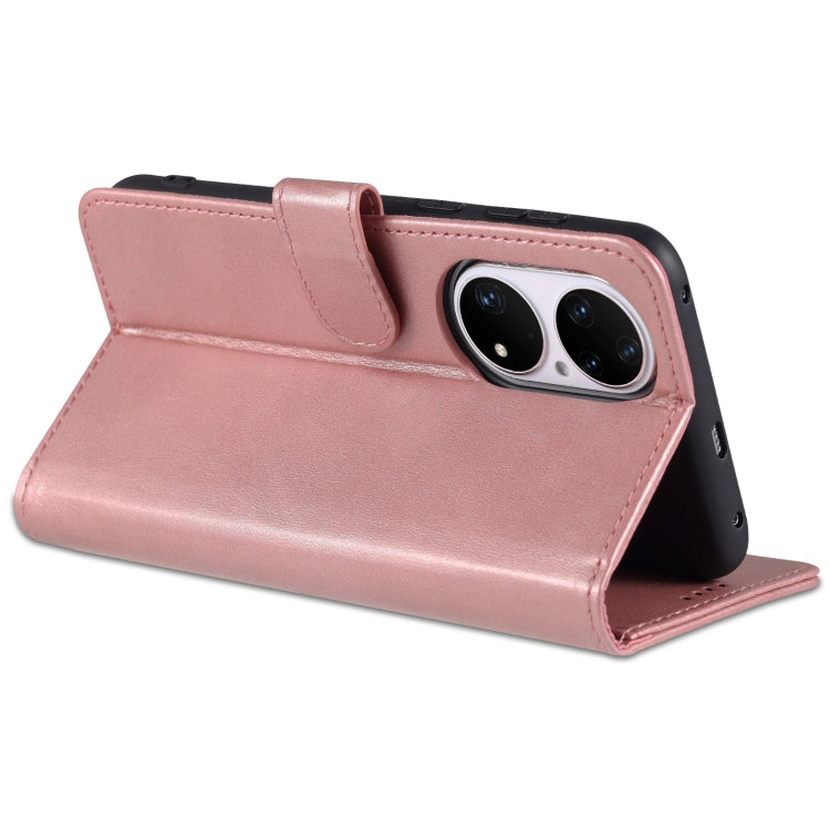 For Huawei P50 Pro AZNS Skin Feel Calf Texture Horizontal Flip Leather Case with Card Slots & Holder & Wallet