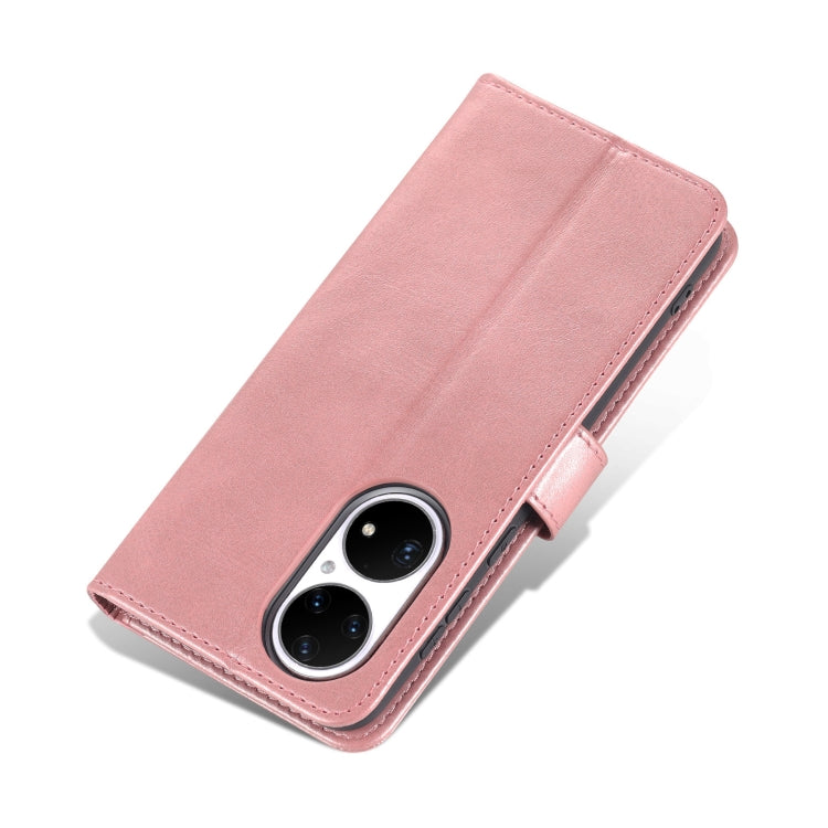 For Huawei P50 Pro AZNS Skin Feel Calf Texture Horizontal Flip Leather Case with Card Slots & Holder & Wallet