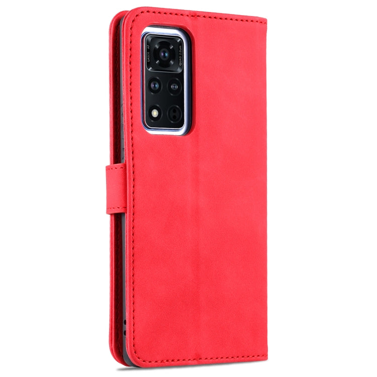 For Honor V40 AZNS Skin Feel Calf Texture Horizontal Flip Leather Case with Card Slots & Holder & Wallet
