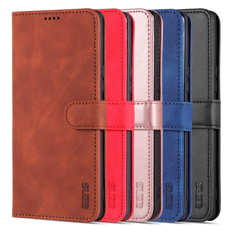 For Honor V40 AZNS Skin Feel Calf Texture Horizontal Flip Leather Case with Card Slots & Holder & Wallet