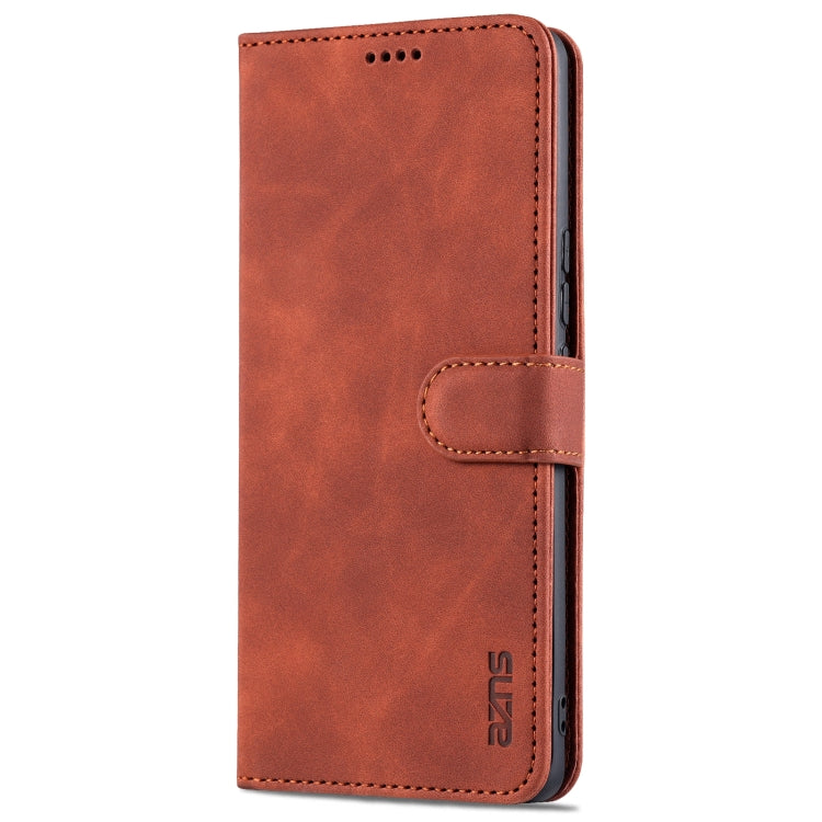 For Honor V40 AZNS Skin Feel Calf Texture Horizontal Flip Leather Case with Card Slots & Holder & Wallet
