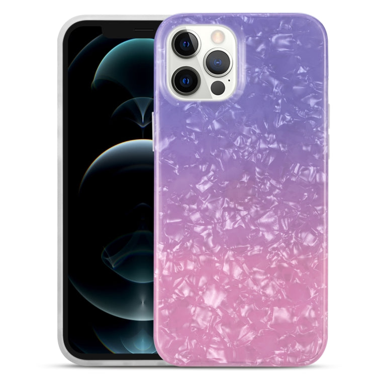 For iPhone 13 mini Gradient Color Shell Texture IMD TPU Shockproof Case