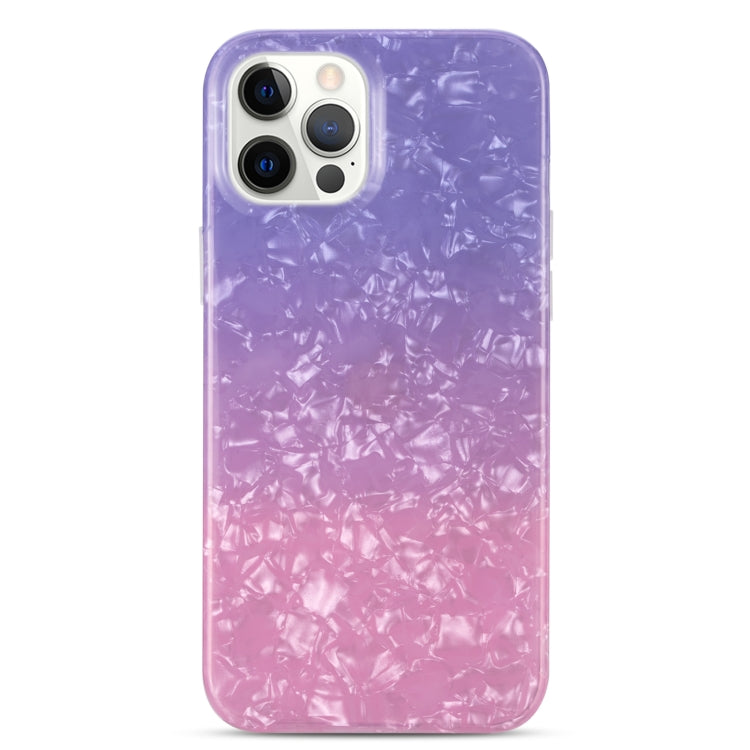 For iPhone 12 / 12 Pro Gradient Color Shell Texture IMD TPU Shockproof Case