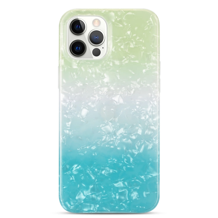 For iPhone 12 Pro Max Gradient Color Shell Texture IMD TPU Shockproof Case