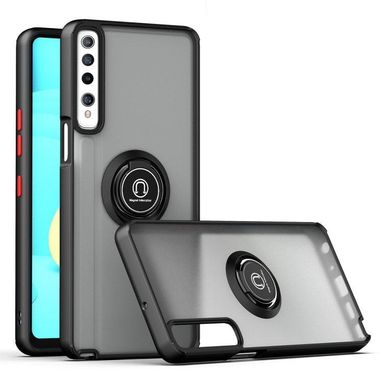 For LG Stylo 7 Q Shadow 1 Series TPU + PC Protective Case with 360 Degrees Rotate Ring Holder