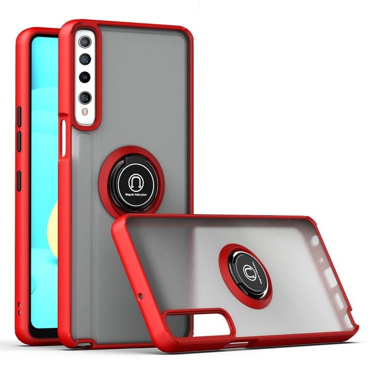 For LG Stylo 7 Q Shadow 1 Series TPU + PC Protective Case with 360 Degrees Rotate Ring Holder