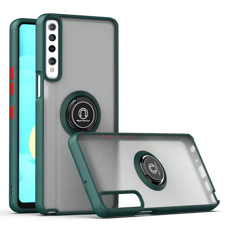 For LG Stylo 7 Q Shadow 1 Series TPU + PC Protective Case with 360 Degrees Rotate Ring Holder