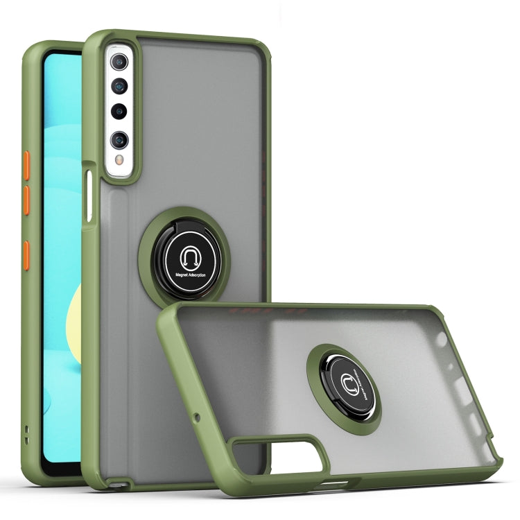 For LG Stylo 7 Q Shadow 1 Series TPU + PC Protective Case with 360 Degrees Rotate Ring Holder