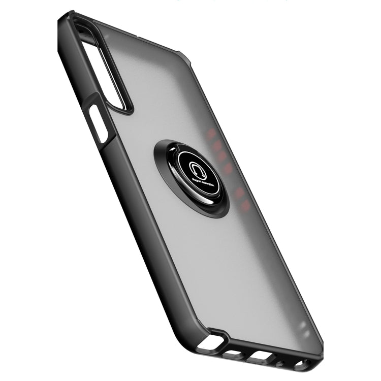 For LG Stylo 7 Q Shadow 1 Series TPU + PC Protective Case with 360 Degrees Rotate Ring Holder
