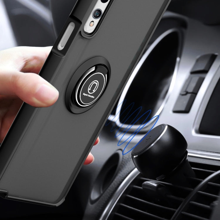 For LG Stylo 7 Q Shadow 1 Series TPU + PC Protective Case with 360 Degrees Rotate Ring Holder