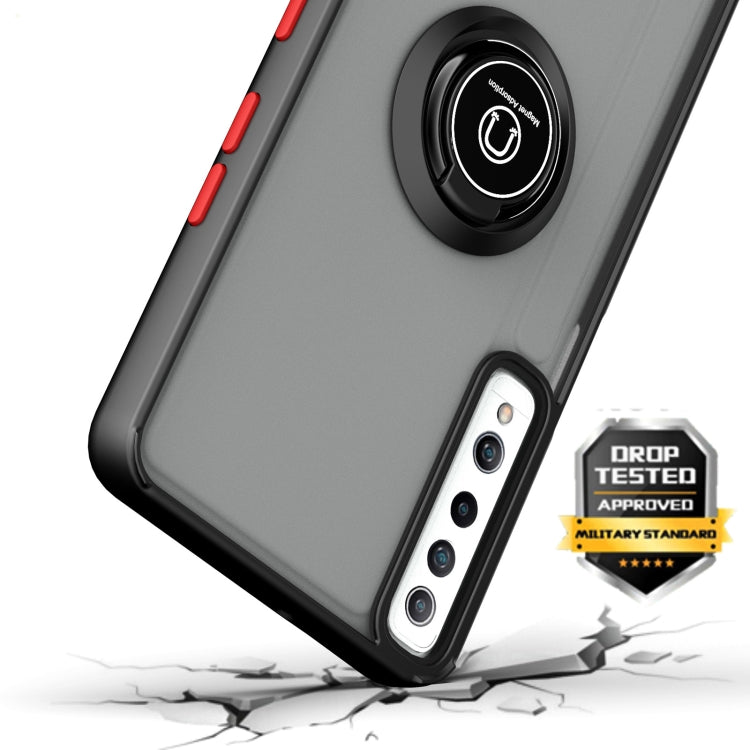 For LG Stylo 7 Q Shadow 1 Series TPU + PC Protective Case with 360 Degrees Rotate Ring Holder