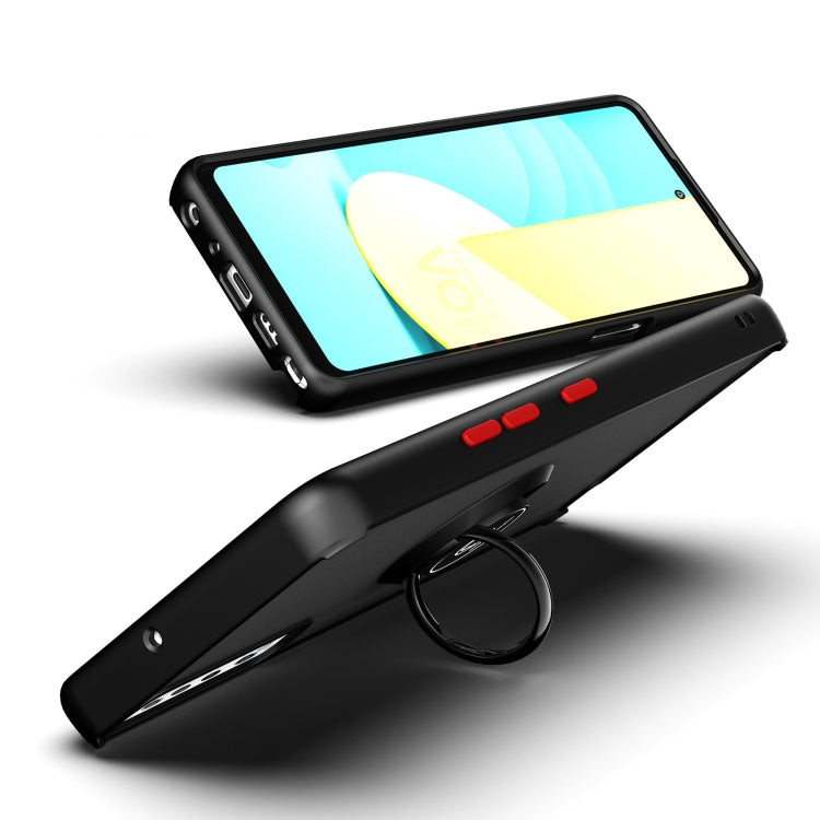 For LG Stylo 7 Q Shadow 1 Series TPU + PC Protective Case with 360 Degrees Rotate Ring Holder