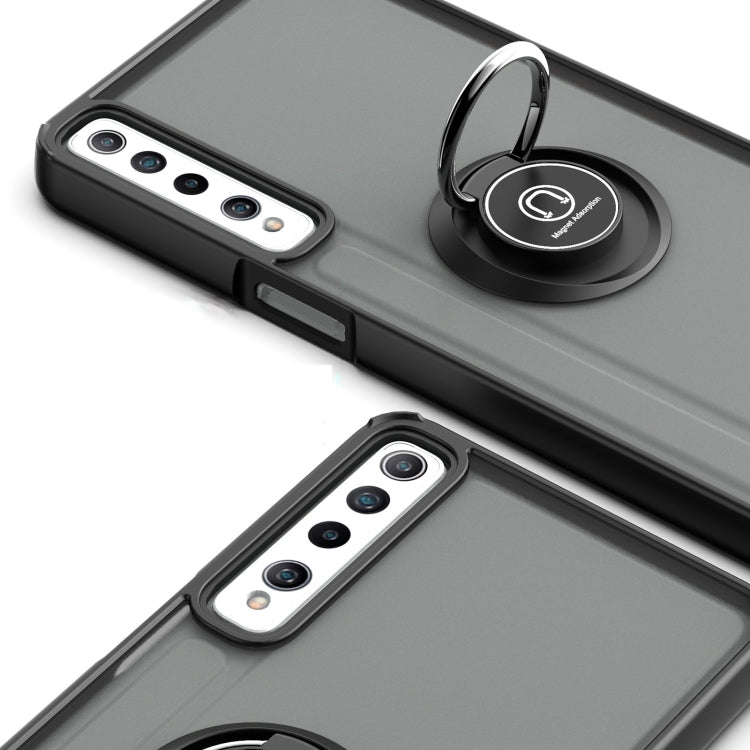 For LG Stylo 7 Q Shadow 1 Series TPU + PC Protective Case with 360 Degrees Rotate Ring Holder