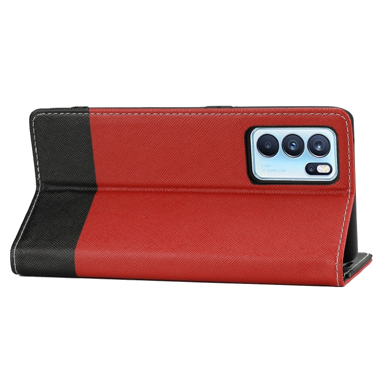 For OPPO A74 5G Cross Texture Magnetic Horizontal Flip Leather Case with Card Slots & Holder & Wallet