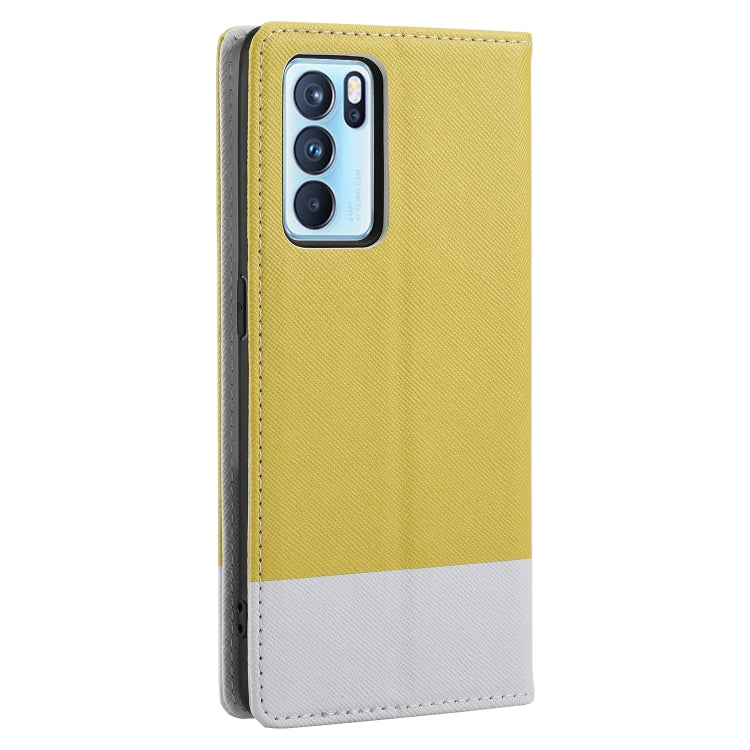 For OPPO A74 5G Cross Texture Magnetic Horizontal Flip Leather Case with Card Slots & Holder & Wallet